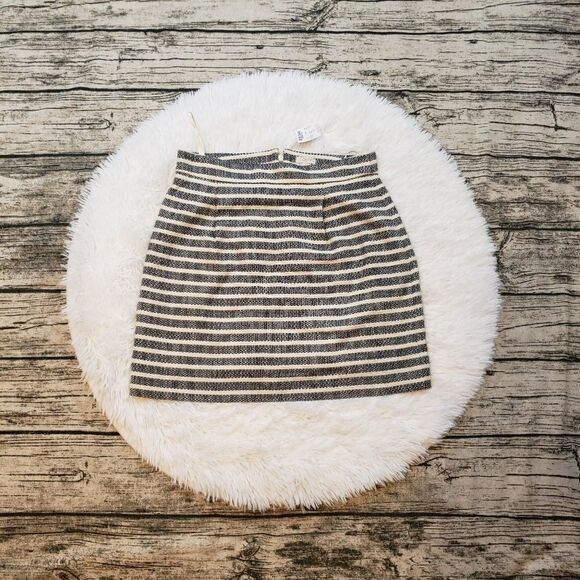 NWT J.Crew Women's Striped Mini Skirt - Picture 1 of 3